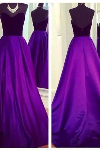 Custom Made A Line Sweetheart Neck Prom Dresses, Dresses For Party, Evening Dresses