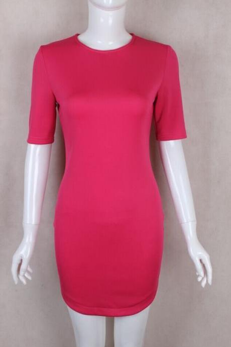 HOT PURE COLOR SHOW BODY RED AND ROSES DRESS HIGH QUALITY