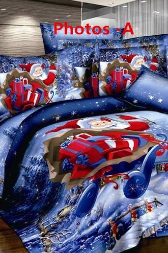 Merry Christmas explosion models cotton winter activity blue cotton cartoon family of four family of four
