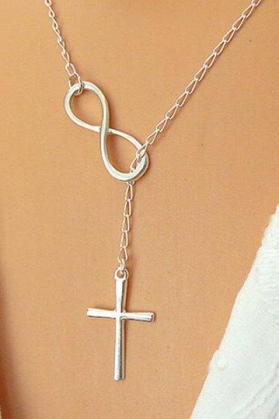 Eight Cross Shape Pendant Necklace