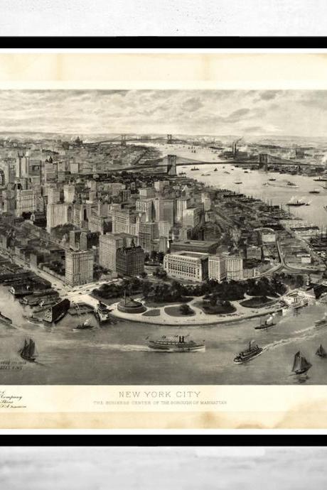 Old Panoramic York 1905 Birdseye View