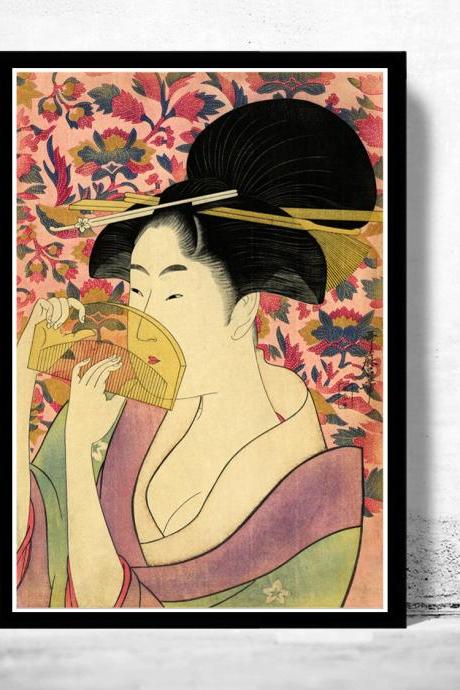 Japanese Art, Utamaro Kushi (Comb) 1785