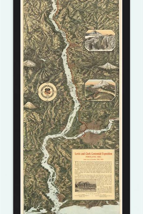 The Columbia River Through the Cascade Mountains to the Pacific Ocean 1905
