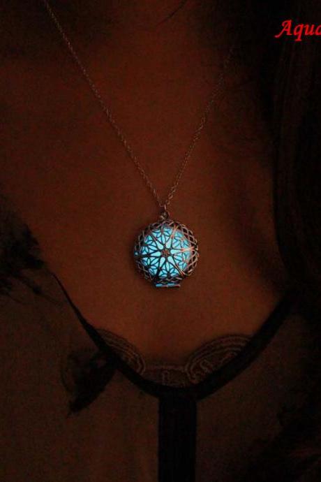 Shipping Glowing Necklace, Locket Necklace, Gifts For Dad, Birthday Gifts