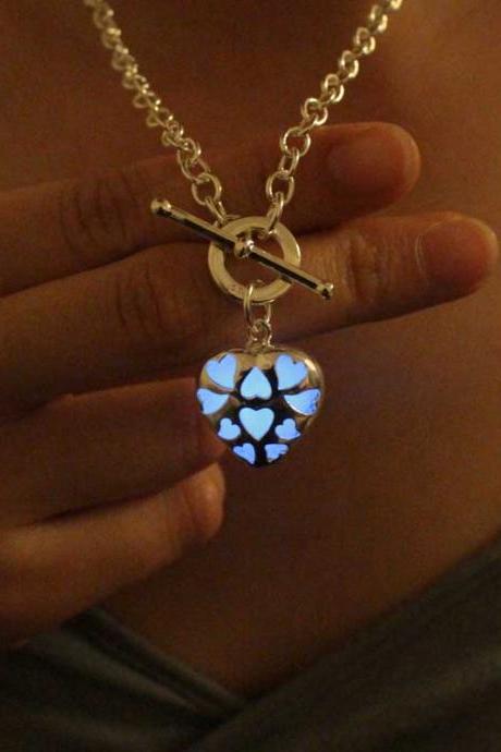 Shipping Heart Glowing Necklace, Birthday Gifts, Gifts For Her, Valentine&amp;amp;#039;s Day