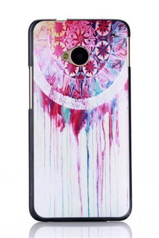 *Free Shipping* Fashion Case For HTC ONE M7 801E Cover Natural Fashion Skin Custom Painted Colorful Paintbox High Quality Protective Phone Cases