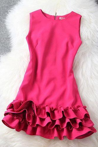 Nice Princess Bubble Flounced Dress