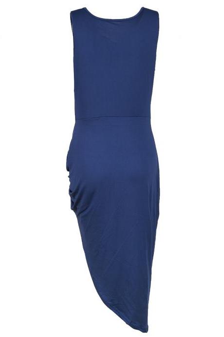 Sexy Vest Blue Dress