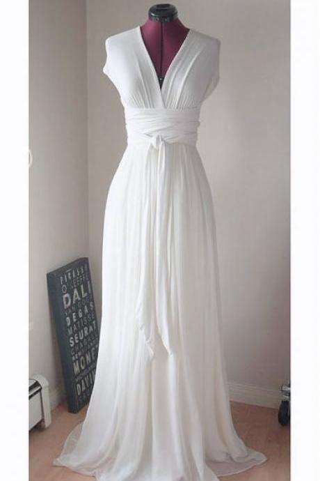 Design Prom Dresses, The Charming White Evening Dresses, Prom Dresses, Real Made Prom Dresses ,simple Wedding Dresses Dr0396