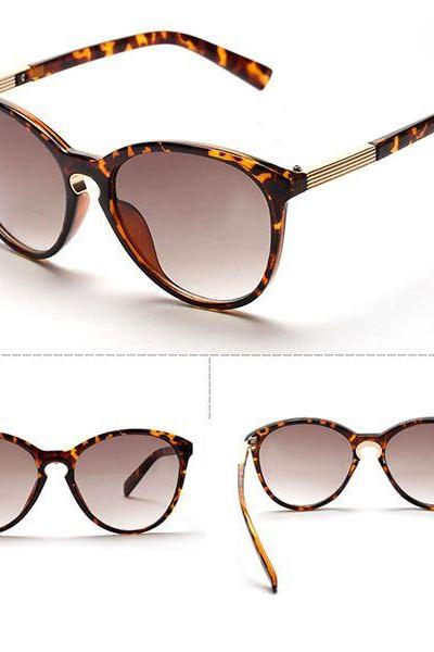 Vintage Beach Unisex Summer Leopard Fashion Sunglasses