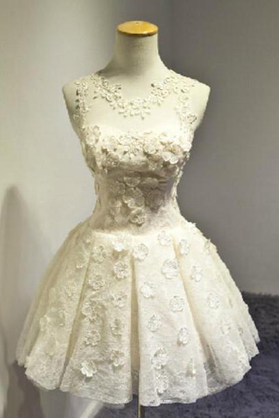 Lace And Appliques Homecoming Dresses,o-neck Graduation Dresses,homecoming Dress, Homecoming Dress