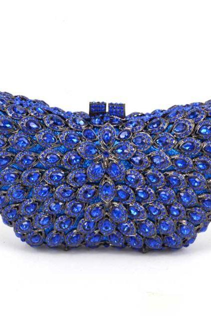 Royal Blue Clutch Wedding Accessory Bags Bridesmaids Clutch and Handbags