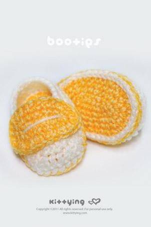 Baby Boy Booties Crochet PATTERN, SYMBOL DIAGRAM (pdf)