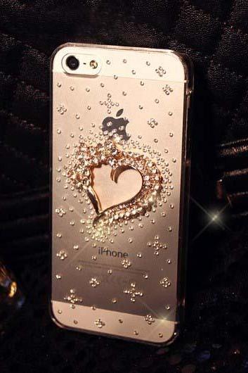 Fashion Heart Diamand Hard Back Case Cover For Iphone 6s Case,iphone 6s Plus Case,iphone 6c Case,iphone 5case,iphone5scase,iphone7 Case,iphone 6