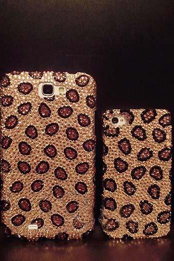 Fashion Leopard Print Diamond Hard Back Mobile Phone Case Cover Rhinestone Case Cover For Iphone 6s Case,iphone 6s Plus Case,iphone 6c