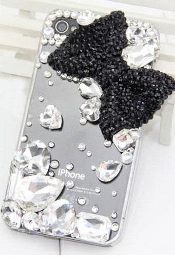 6c 6s plus Rhinestone bow diamond Hard Back Mobile phone Case Cover sparkly Case Cover for iPhone 4 4s 5 7 5s 6 6 plus Samsung galaxy s7 s4 s5 s6 note10 4