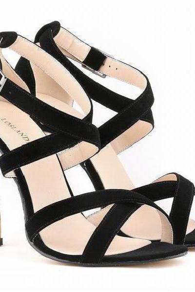 Sexy summer fashion peep-toe sexy high heels shoes summer party bandage sandal
