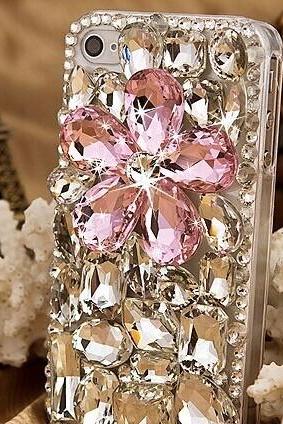 6s plus 6c Girly Floral rhinestone Hard Back Mobile phone Case Cover bling handmade crystal Case Cover for iPhone 4 4s 5 7plus 5s 6 6 plus Samsung galaxy s7 s4 s5 s6 note10 4