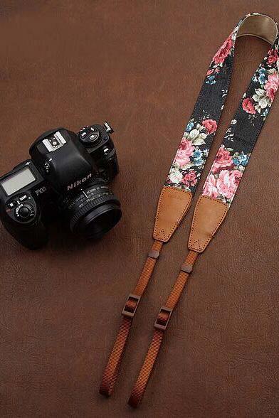Black jeans printing comfortable camera strap Neck Strap elastic carrying a classic for canon nikon sony