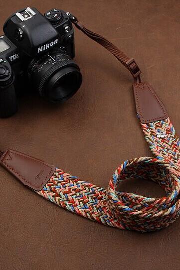 Plait National wind bohemian comfortable camera strap elastic carrying a classic for canon nikon sony