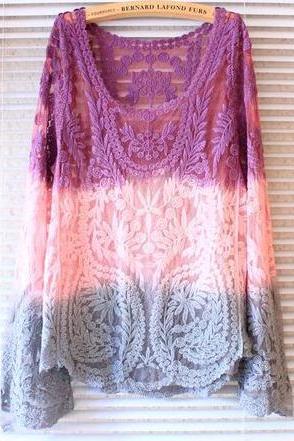 CUTE LACE BLOUSE FOR GIRLS