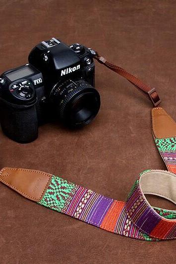 Colorful National wind bohemian comfortable camera strap Neck Strap elastic carrying a classic for canon nikon sony