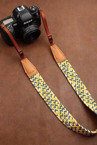 Plait New National wind bohemian comfortable camera strap Neck Strap elastic carrying a classic for canon nikon sony