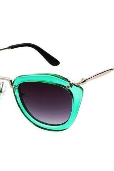 Fashion Retro Cat Eye Summer Green Accessory Sunglasses