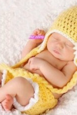 Sunflower Two - Piece Hand Knitted Wool Clothes Photo Prop One Hundred Days Newborn Baby Photography Baby Clothes Joker Pictures Clothes