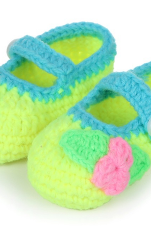 Hand-woven Soft bottom Trefoil baby shoes infant shoes toddler shoes Photography Props shoes
