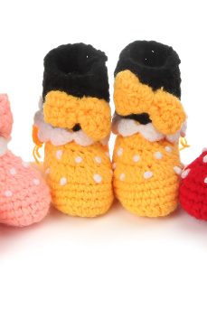 Bow Tall boots Hand-woven Soft bottom comfortable baby shoes infant shoes toddler shoes Photography Props shoes