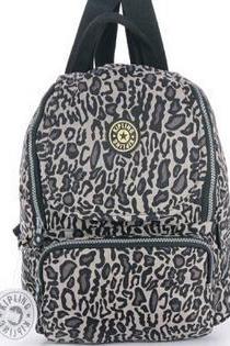 Waterproof Nylon Shoulder Bag Travel Backpack Handbag - Leopard