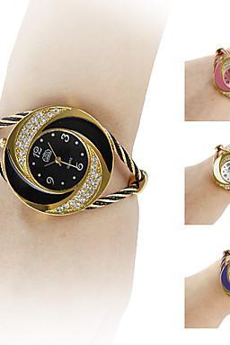 2015 new fashion Women's Watch Bracelet Whirlwind Circle Style Gold Alloy