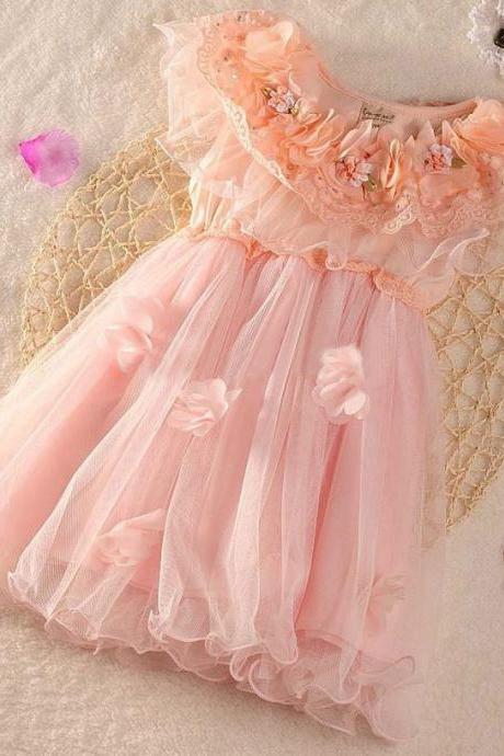 RSSLyn Limited Stocks 18-24 Months Dress for Baby Girls Pink Dress for Girls Wedding Dress Prom Dress Birthday party Dress