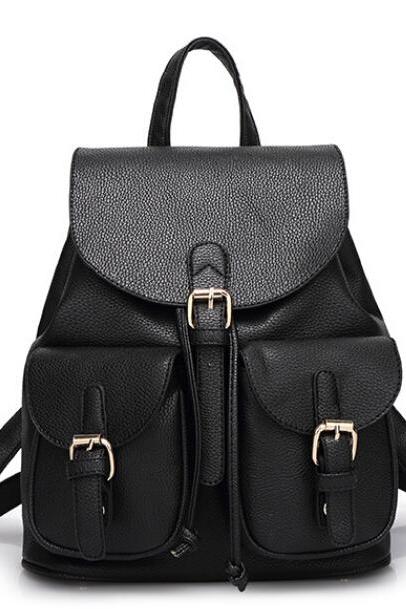 Five colours and fresh litchi grain backpack