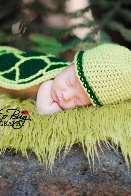Turtle Shell, Hat, and Diaper Cover Crochet Pattern