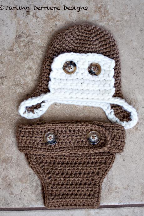 Aviator Hat and Diaper Cover Pattern