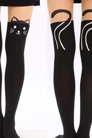 Cat Tail Tights Stockings Pantyhose For Spring and Summer