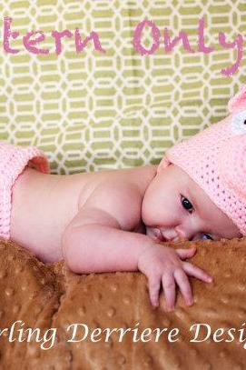 Pig Hat and Diaper Cover Crochet Pattern