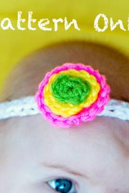 Polka Dot Headband Crochet Pattern