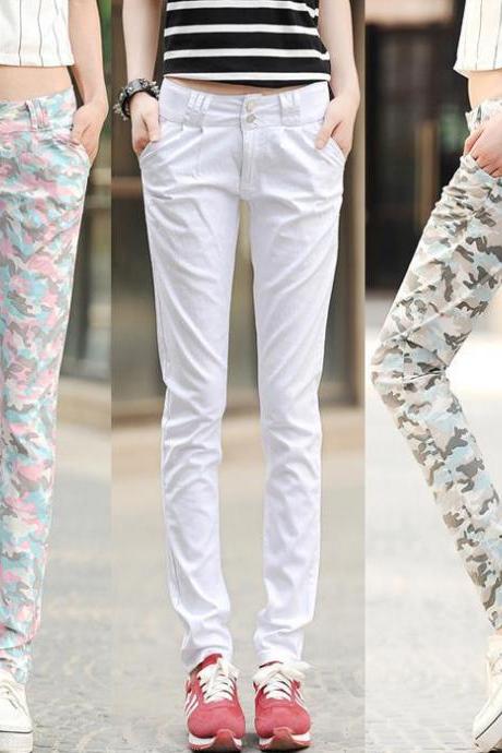 Spring And Summer Casual Pants Thin Section Camouflage Pants Feet Long Pants Harem Pants Pencil