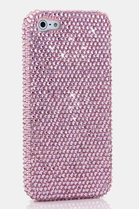 Bling Crystals Phone Case for iPhone 6 / 6s, iPhone 6 / 6s PLUS, iPhone 4, 5, 5S, 5C, Samsung Note 2, Note 3, Note 4, Galaxy S3, S4, S5, S6, S6 Edge, HTC ONE M9 (SIMPLE BABY PINK DESIGN) By LuxAddiction