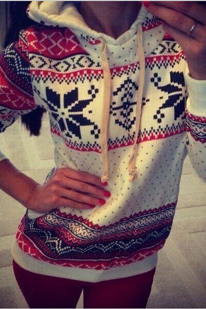 Christmas Snowflake Sweater Pullover Jacket for women