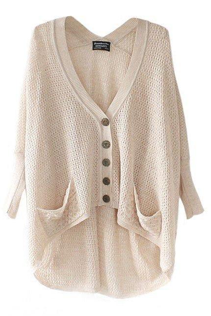 Hot sale Lazy Loose Bat Hollow Sweater for women