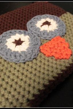 Crochet Owl Hat Kids Earflap Beanie