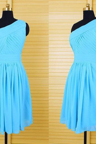 Hd08255 Charming Homecoming Dress,Chiffon Homecoming Dress,One-Shoulder Homecoming Dress,Noble Homecoming Dress