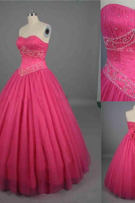 2019 Prom Dresses, Ball Gown ,Quinceanera Dresses, Beaded Evening Dresses Long Prom Dresses,Custom Made Party Dresses