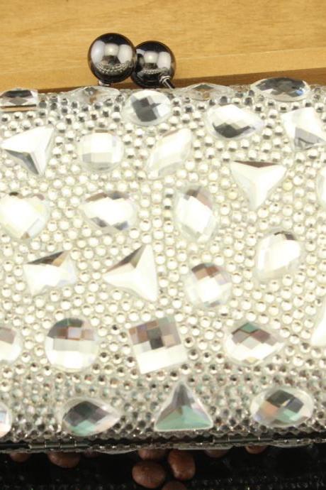 Rhinestone crystal clutch luxury diamond evening wallet bags discount handbags bridal bag fashion wedding party bags