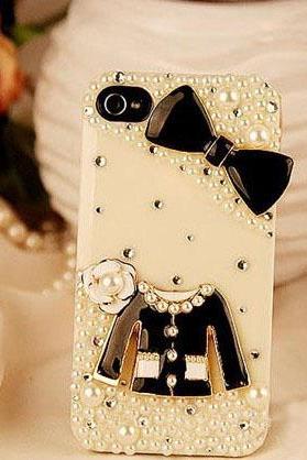 6c 6s plus water proof cases iPhone5s 5 7plus Pearl case bow Phone case for iPhone 6 and Samsung bling case diamond frost case
