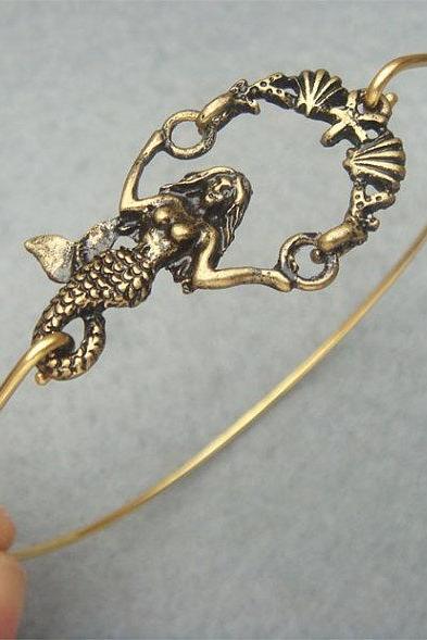 Mermaid Bangle Bracelet Style 2